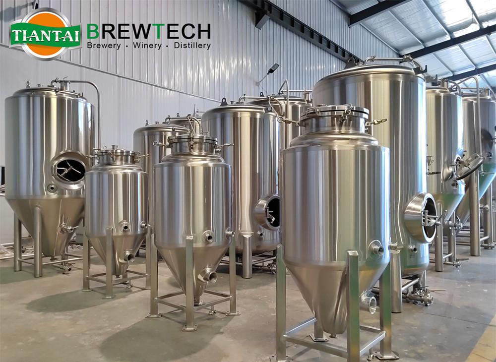 Beer fermenting, Secondary Fermentation, beer bottle condition, Tiantai beer equipment, beer fermentation tank, beer fermenter, fermentor unitank, beer unitank, bright beer tank, brite tank, brewery equipment, beer brewing system, a complete beer brewing system, microbrewery equipment, commercial beer brewing project